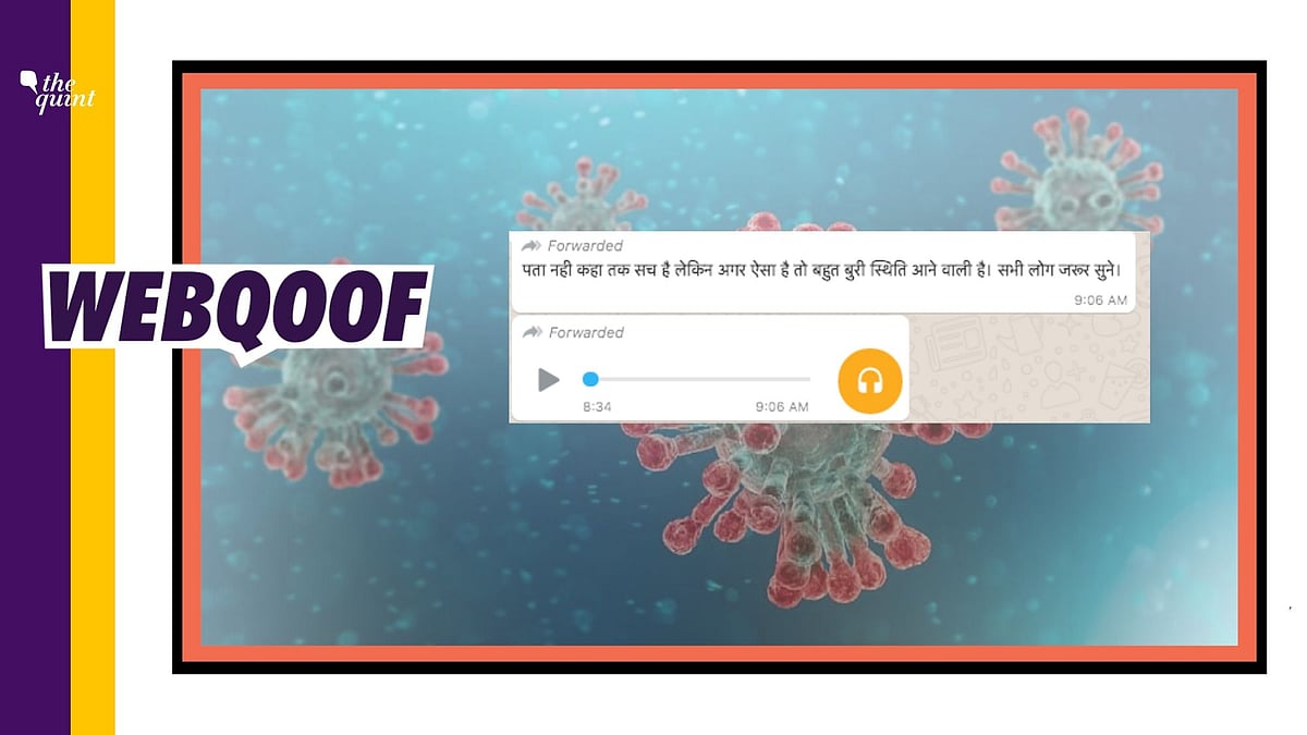 A viral audio clip on WhatsApp claims that the World Health Organisation (WHO) has suggested the government of India to impose a lockdown from 15 April to 15 June as India is at high risk.