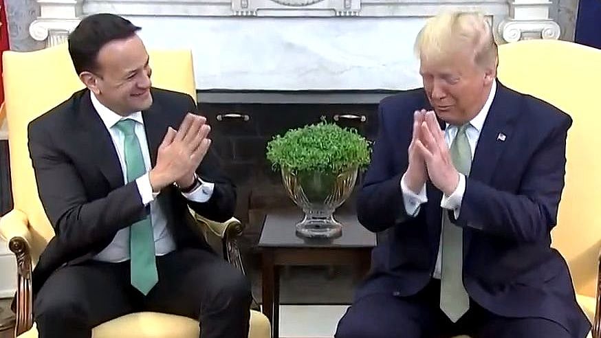US President Donald Trump and Irish Prime Minister Leo Varadkar.