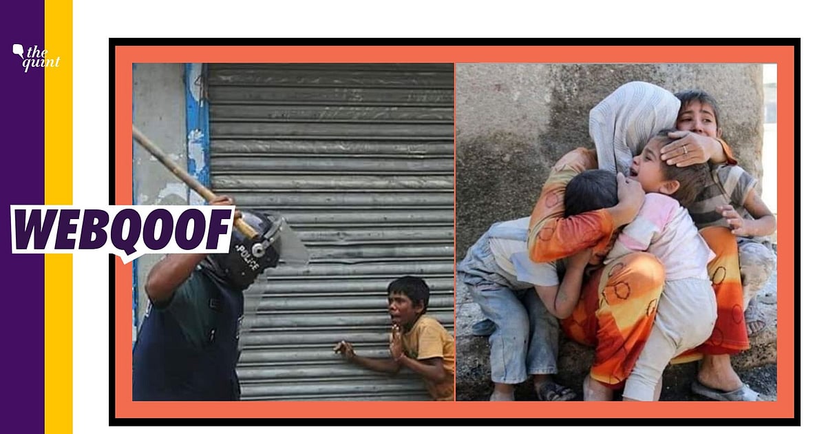 Image accompanying Delhi police beating children in Delhi