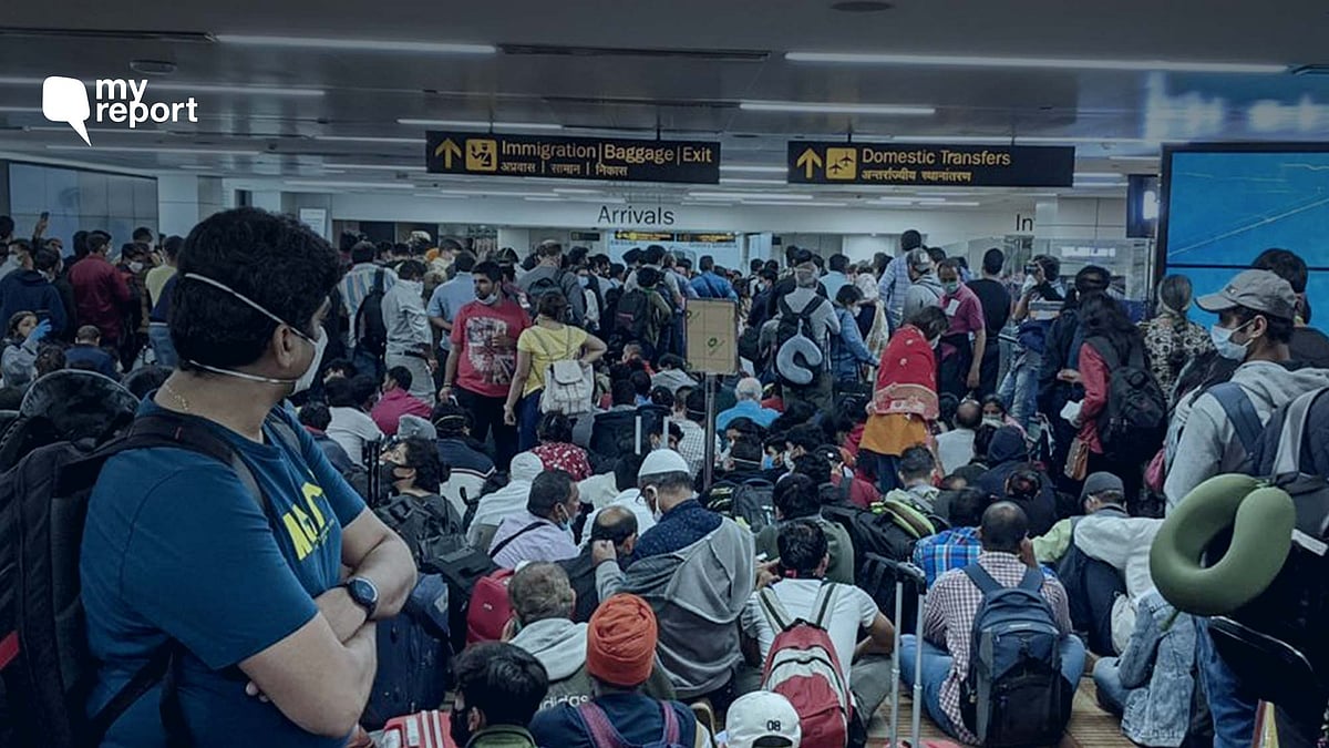 It was really a chaotic situation at the IGI Airport.