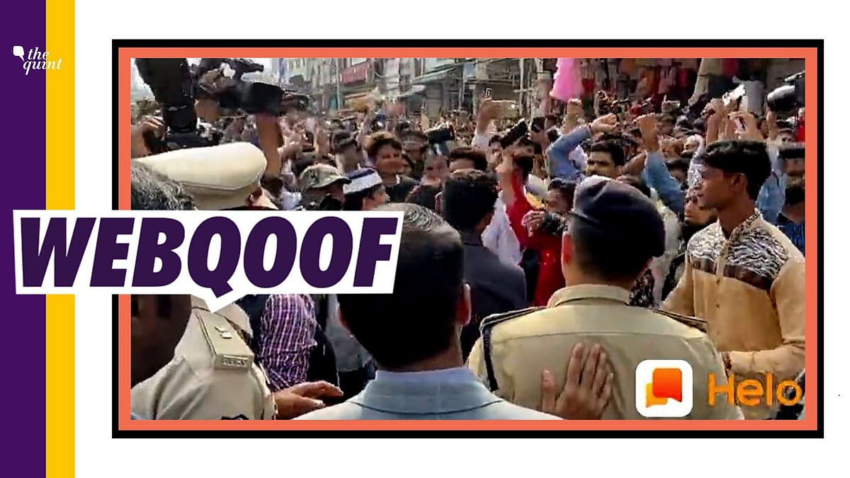 A viral video showing from near the Charminar in Hyderabad is being shared with a claim that it shows people defying lockdown to offer Friday namaaz.