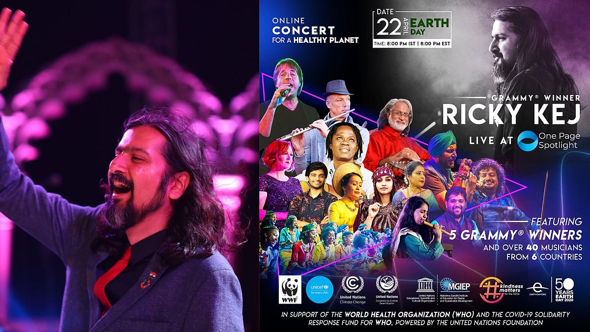 Ricky Kej performed LIVE at One Page Spotlight, an online concert on 22 April.