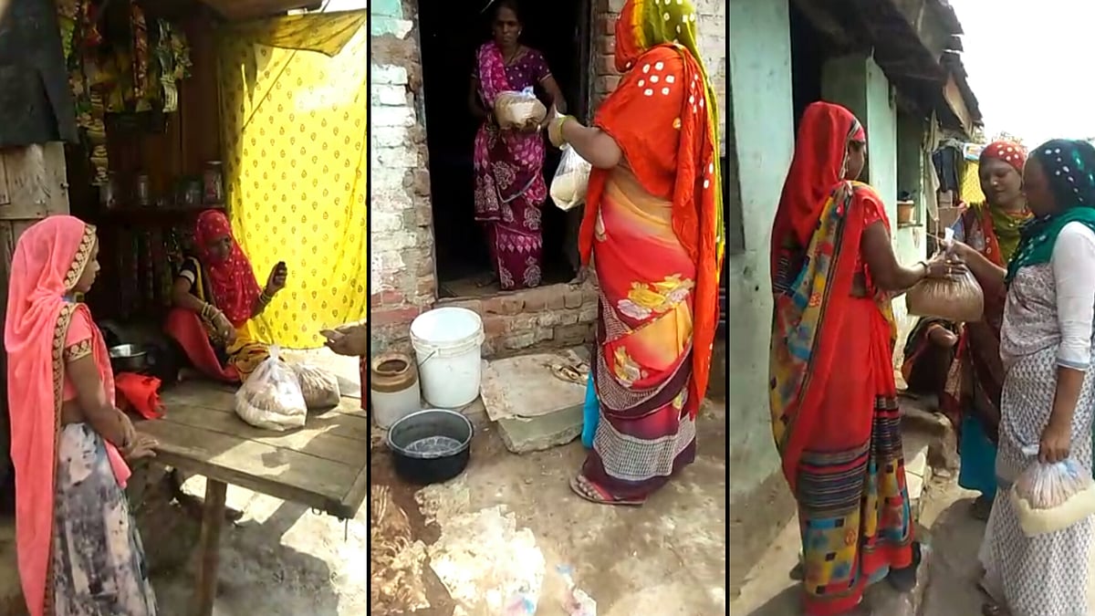 The transgender community in different parts of Gujarat has been distributing food packets to households.