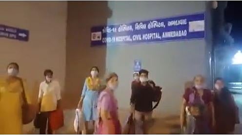 The patients were denied entry in Ahmedabad Civil Hospital because there were discrepancies in their case papers.