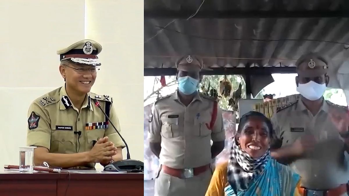Andhra Pradesh police chief Gautam Sawang called Lokamani personally to thank her.