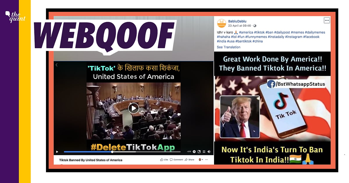 Image accompanying TikTok has been banned in the USA