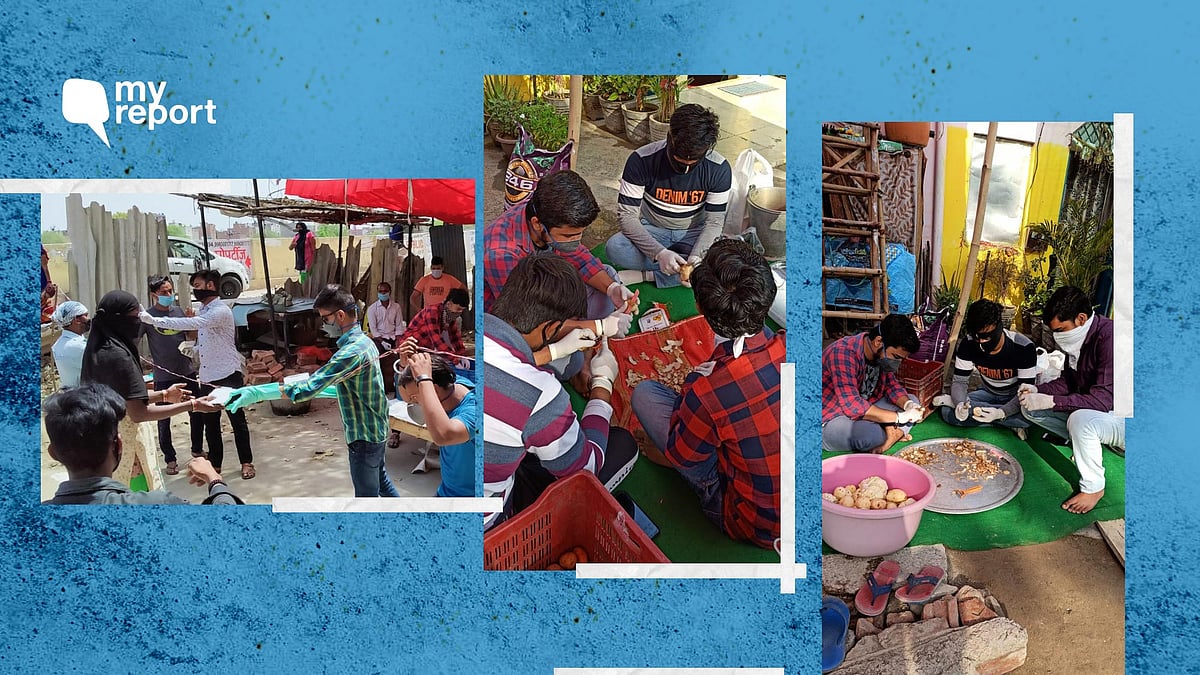 A group of boys cooking meals for the underprivileged amid the coronavirus lockdown.