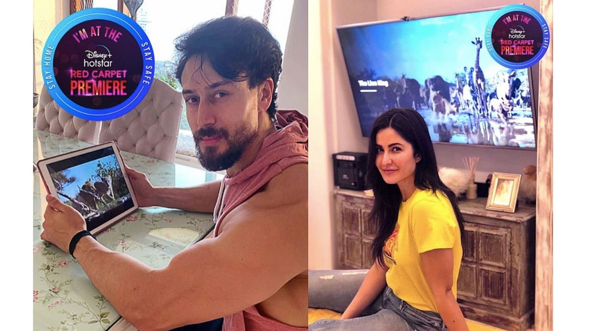 Tiger Shroff and Katrina Kaif posted their pics on Instagram.
