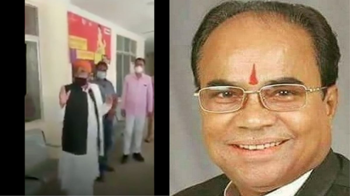 BJP MLA Suresh Tiwari is seen in the video asking people to not buy vegetables from Muslim vendors.