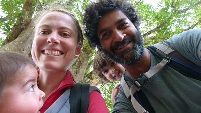 Purab Kohli and his family.