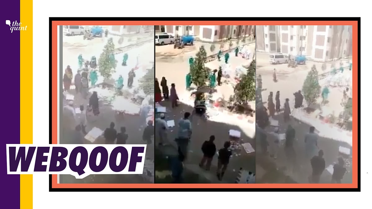 The video is from Pakistan, and the location in the video is the Sukkur quarantine facility in the country. 