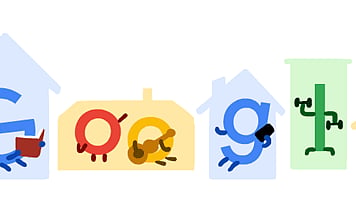 Google Doodle shares tips to prevent coronavirus: Stay home. Save lives
