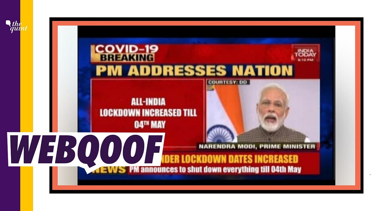 A viral morphed image falsely claimed that the nationwide lockdown has been increased to 4 May.