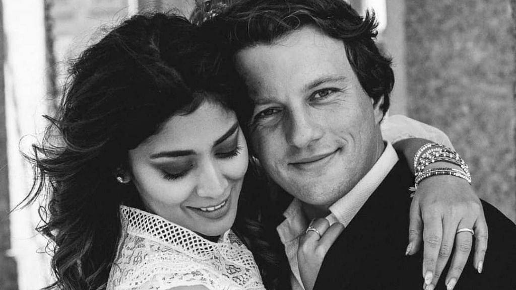 Shriya Saran with her husband