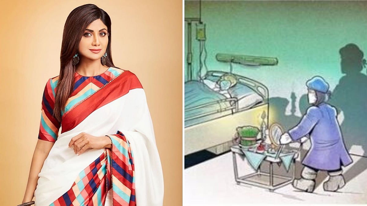 Shilpa Shetty Kundra shared a series of illustrations to thanks healthcare workers.