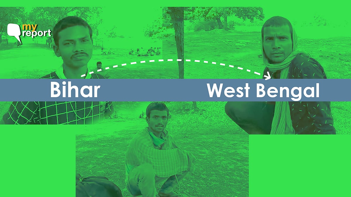 Migrant workers are journeying on foot.