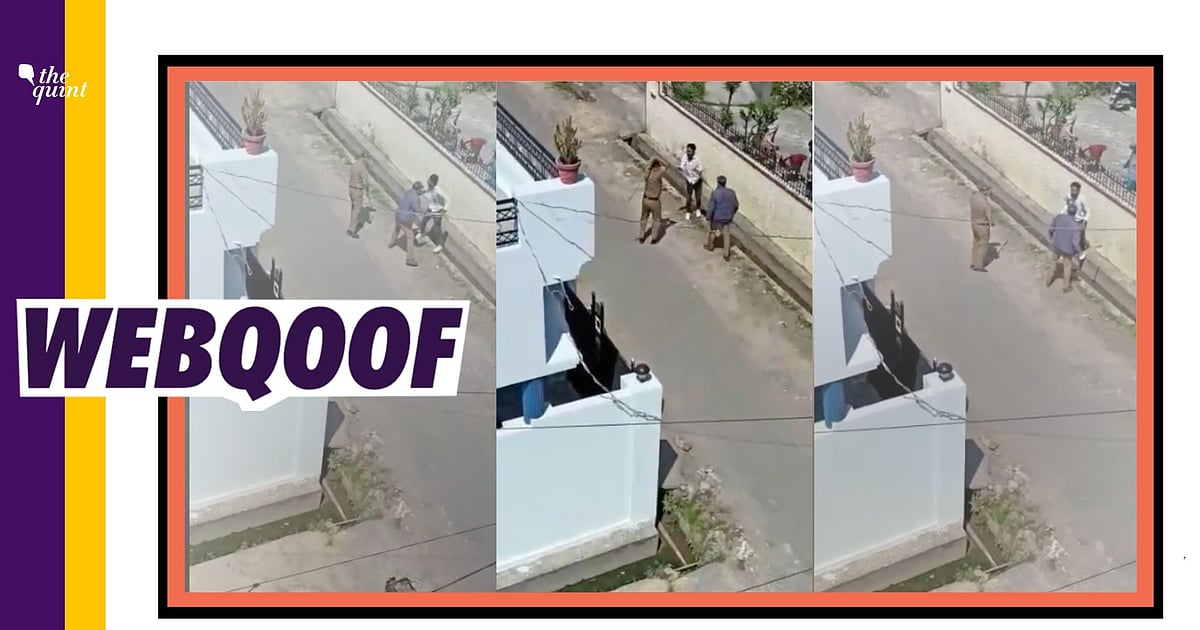 Image accompanying Man being beaten in the video was sitting in a mosque and after coming out started spitting outside houses in Dehradun's Bhagat Singh Colony