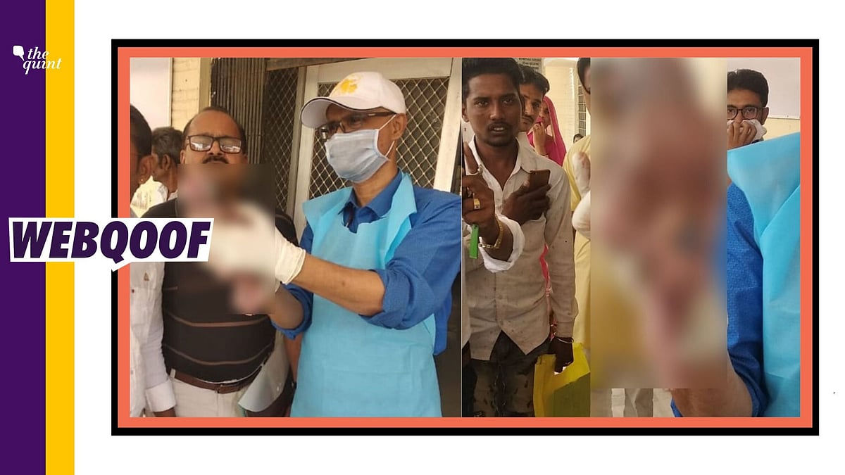 Viral message falsely claimed that the pictures show a human baby delivered by a cow.