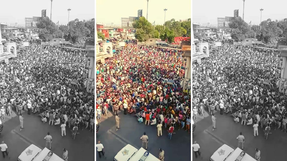 Thousands of migrant labourers had gathered outside Bandra station on Tuesday, 14 April, defying lockdown orders.