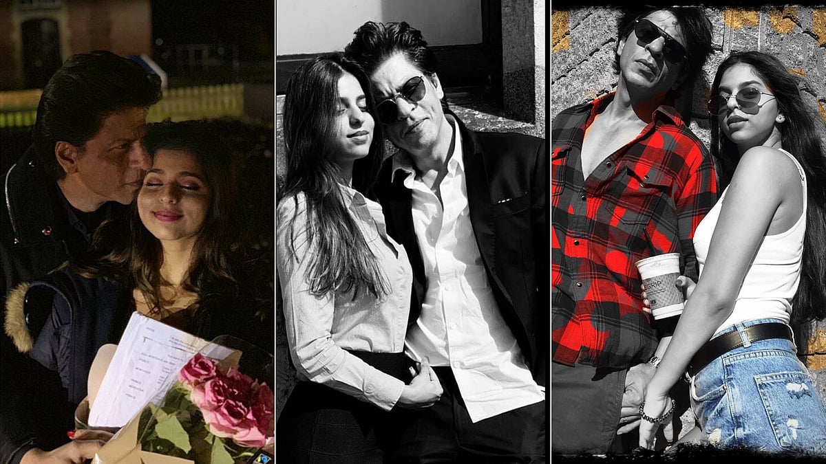 Suhana with Shah Rukh Khan.