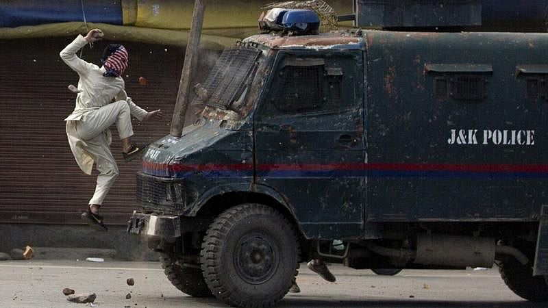 A photograph clicked by Dar Yasin of the Associated Press in Kashmir.
