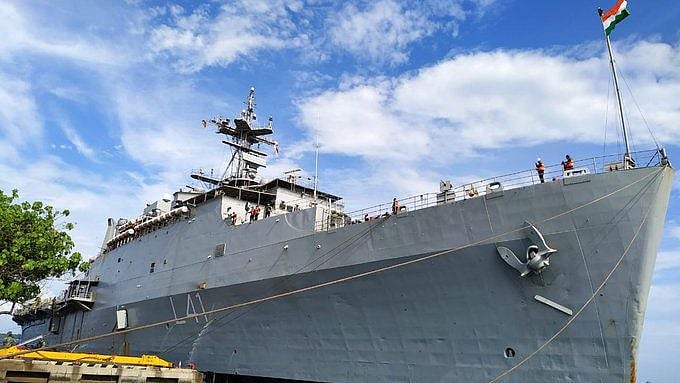 INS Jalashwa Begins Repatriation in Malé; Navy to Charge Indians.