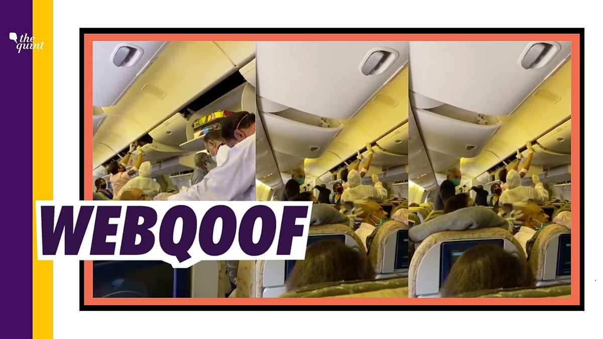 The video does not show an Air India flight, rather it’s a Pakistan International Airlines flight to Toronto.