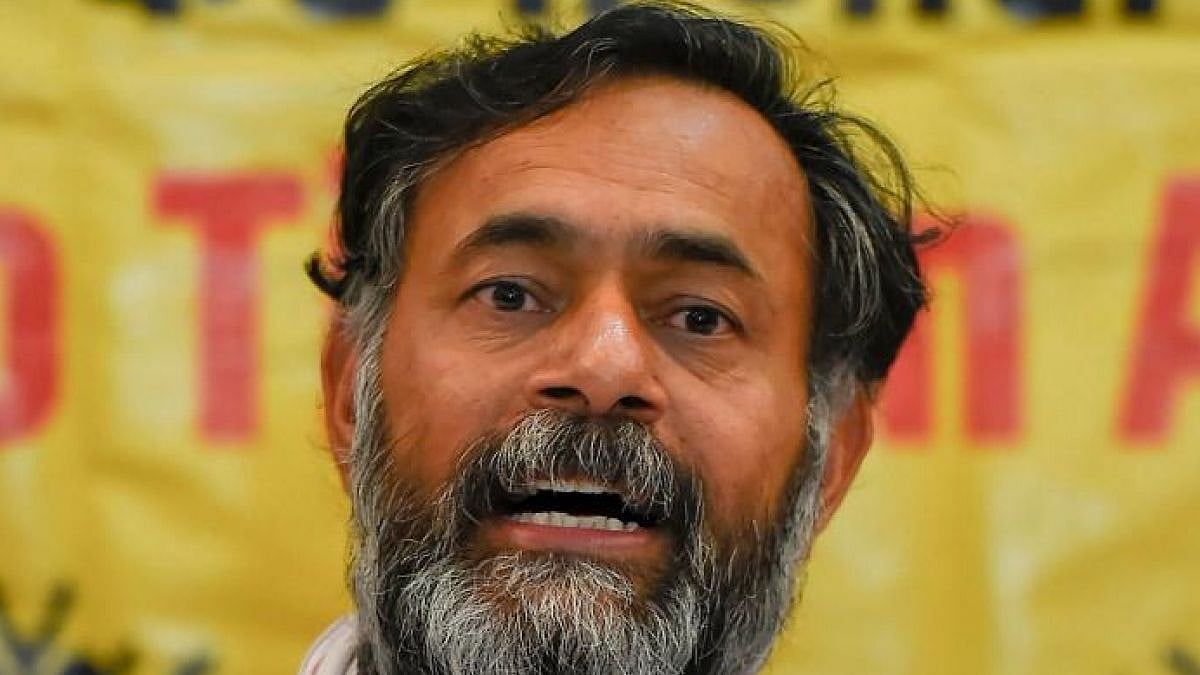  Yogendra Yadav of Swaraj India.