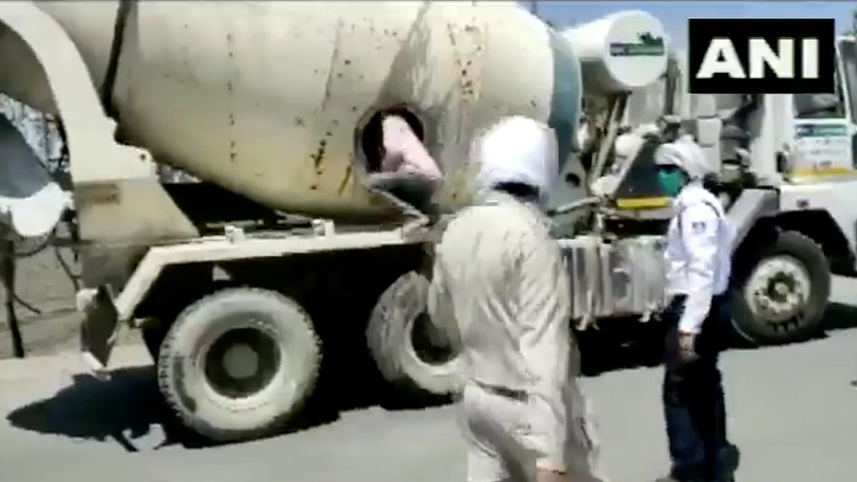 The labourers have been shifted to a quarantine facility, and the driver has been booked under Section 188 of the IPC.