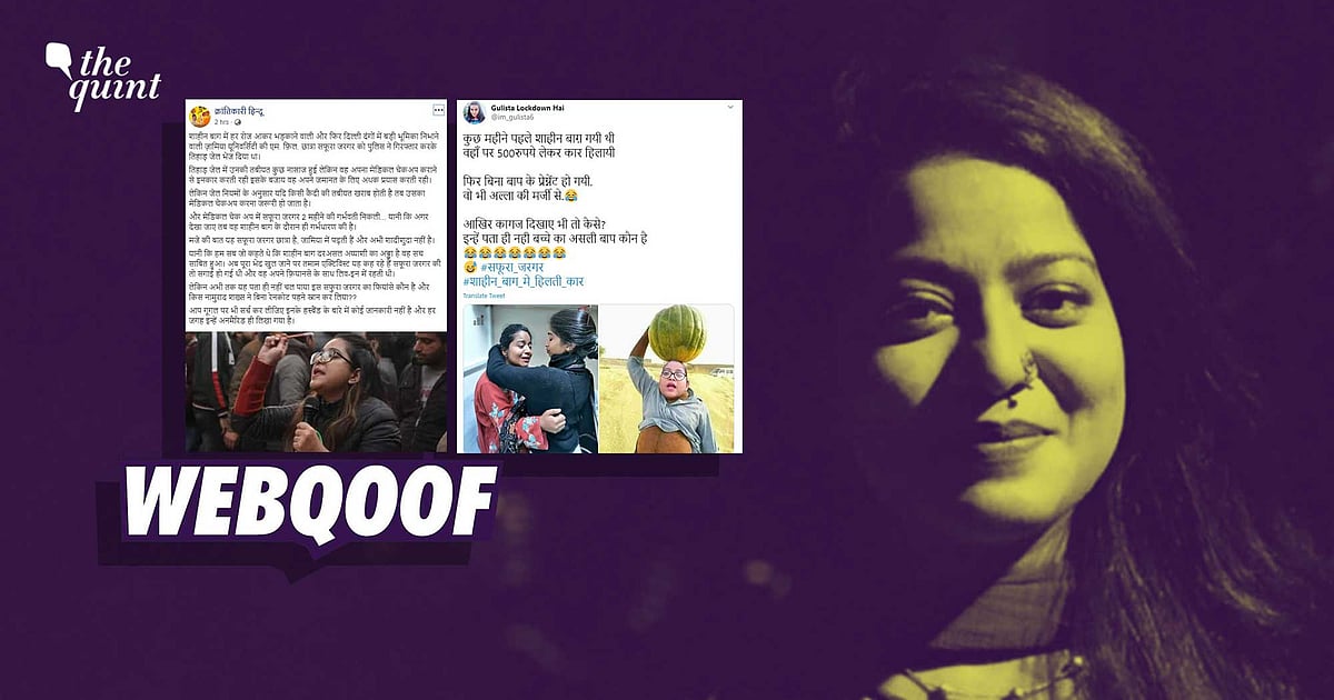 Image accompanying Jamia scholar Safoora Zargar is unwed and news of her pregnancy broke while she was in Jail
