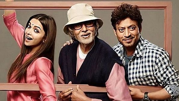 Deepika Padukone, Amitabh Bachchan and Irrfan Khan in a publicity still from <i>Piku.&nbsp;</i>