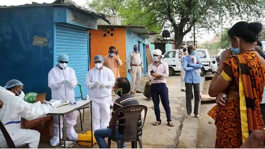 Representative Image of COVID-19 testing in Bhopal