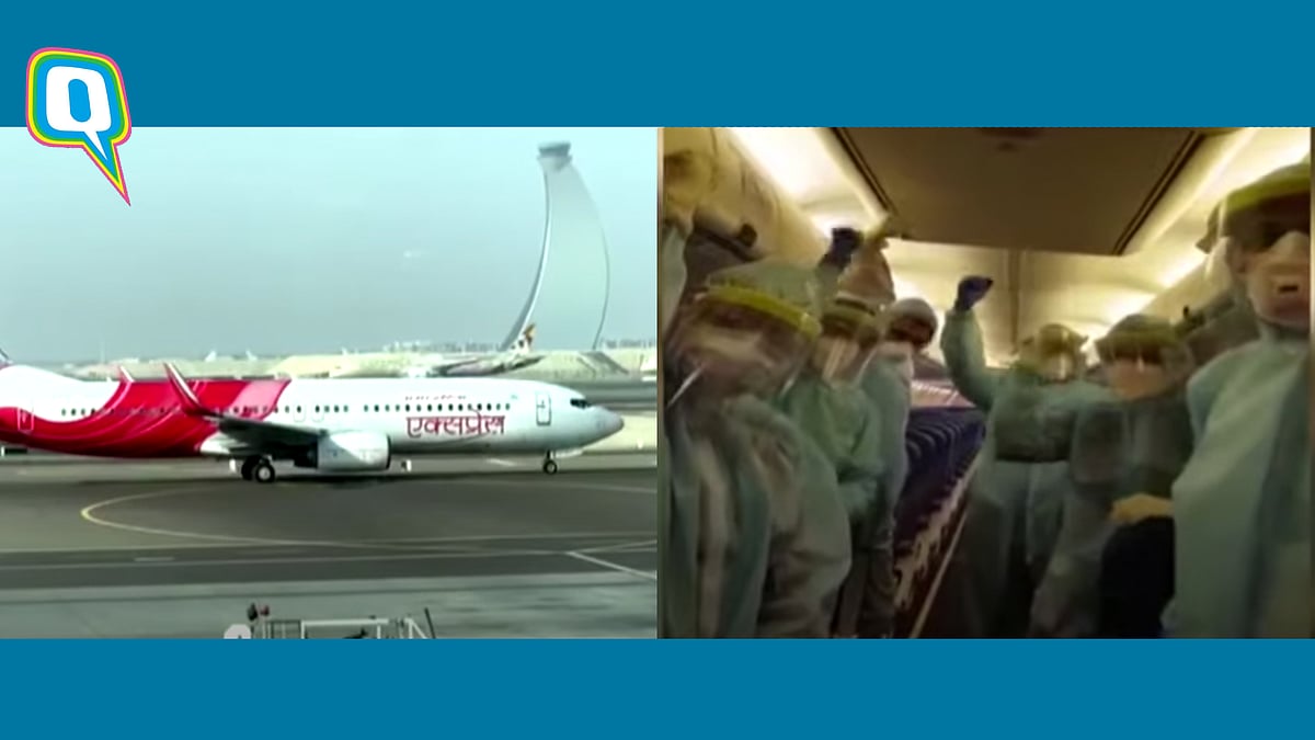 Screenshot of Air India express 
