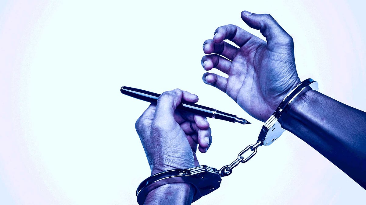 Artistic impression of press freedom.