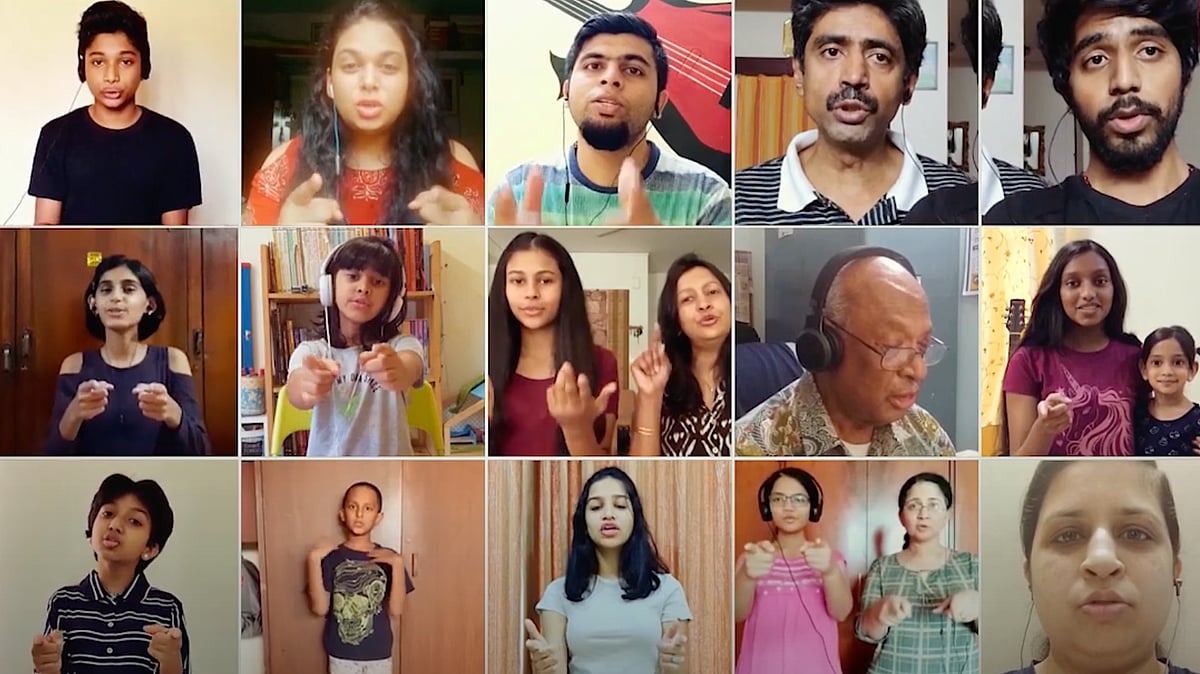 The Bangalore Chorus performs the ‘Peace Medley’