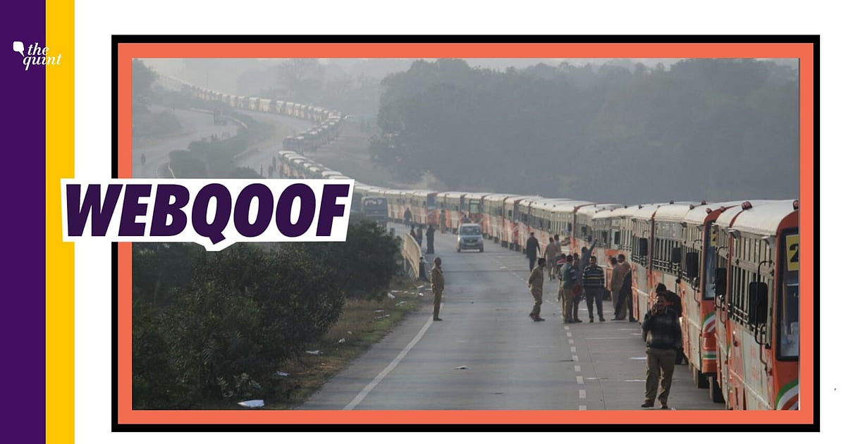 Image accompanying This is not a jam but 1000 buses arranged by Priyanka Gandhi in UP for migrants to go back home but UP CM Yogi is not giving permission