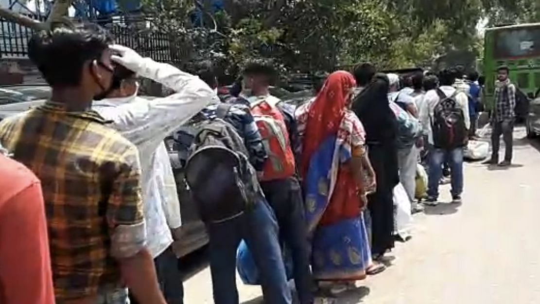 On Day 1 of Lockdown 4, migrant workers keen to board ‘Shramik’ trains, were herded into stadiums by the Delhi government. Stuck in long lines, getting no clarity from the authorities, short of food and cash - some of them spoke to The Quint. 