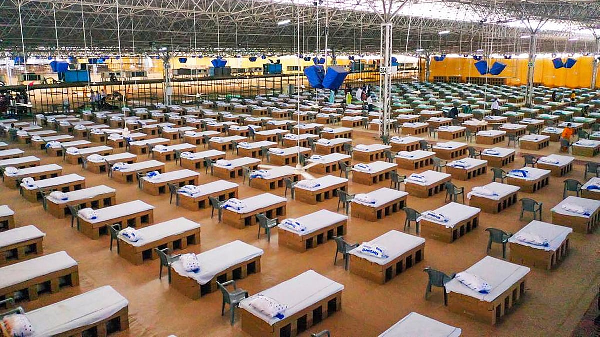 A view of COVID-19 care facility with with over 10,000 beds at Radha Soami Beas in New Delhi. Picture for representation purposes. 