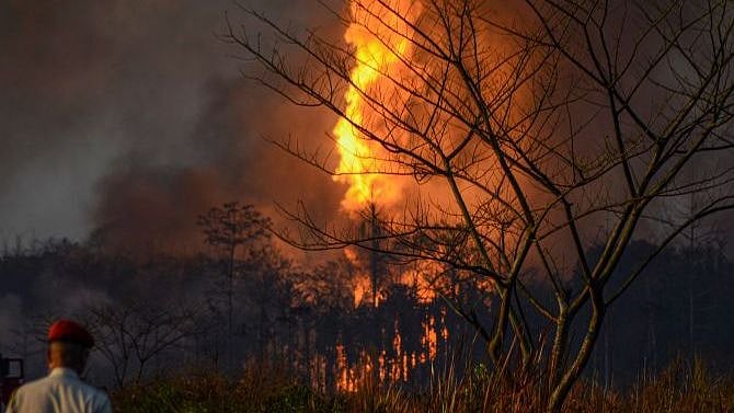 Assam oil well fire engulfs nearby villages. Image used for representation.