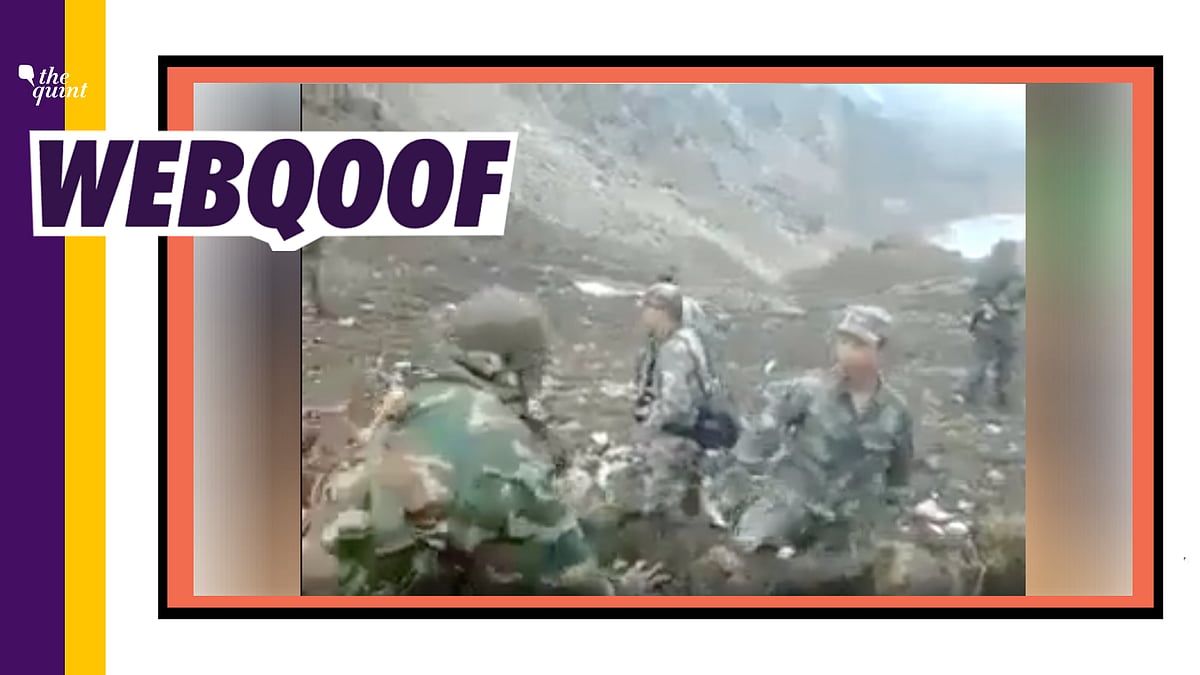 A video of what appears to be a border dispute between India and China troops is being shared on social media.