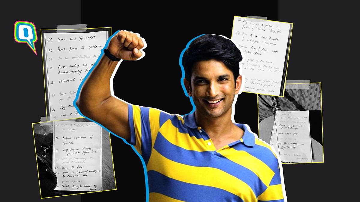 Sushant Singh Rajput had shared his bucket list on social media.