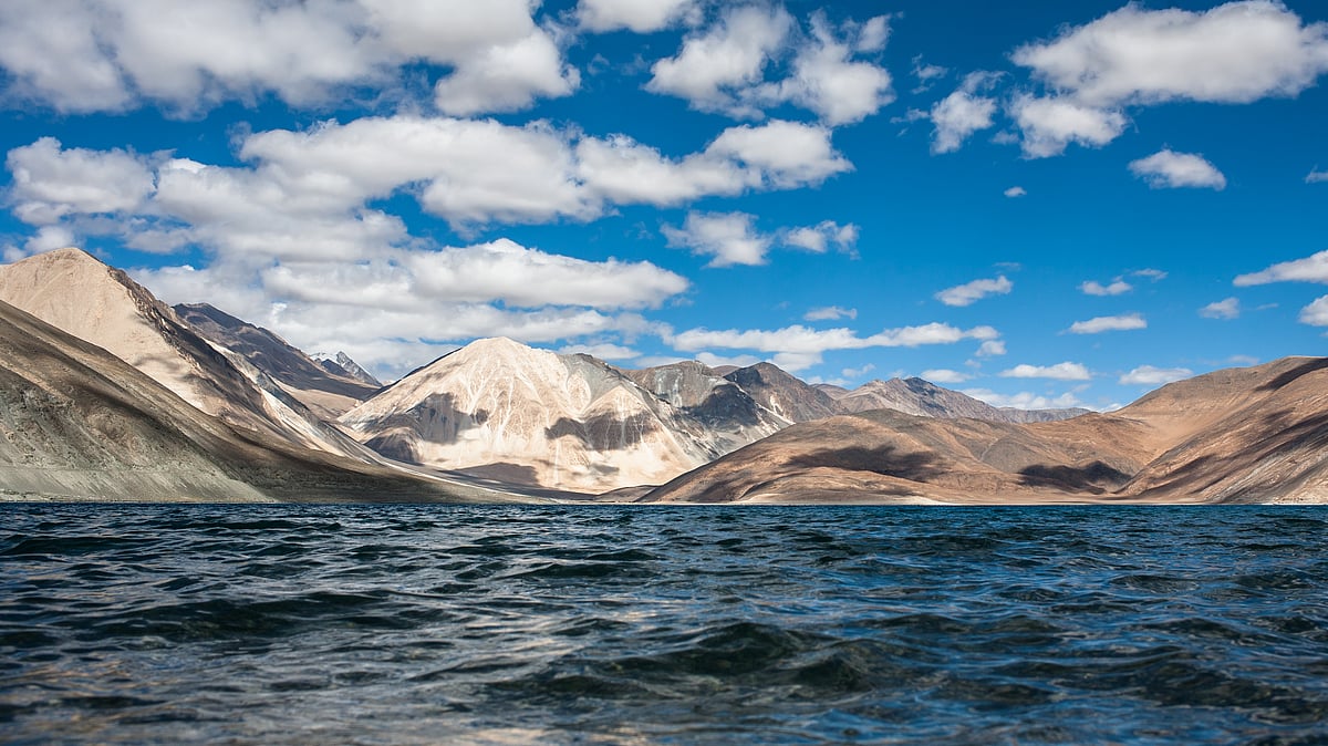 The inscriptions fall between finger 4 & 5 of the disputed area near Ladakh’s Pangong Tso.
