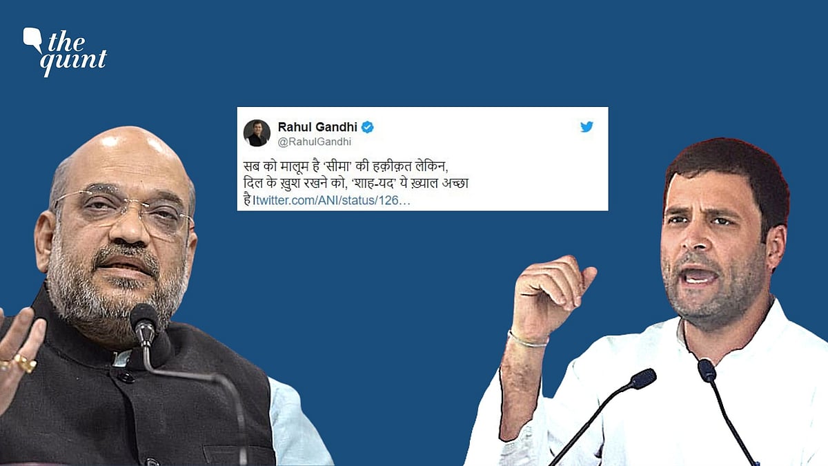 Congress MP Rahul Gandhi on Monday, 8 June took a jibe at Home Minister Amit Shah’s claims of India’s ability to protect its borders.