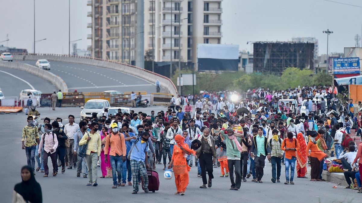 Mass exodus of migrant workers. Image used for representational purposes.