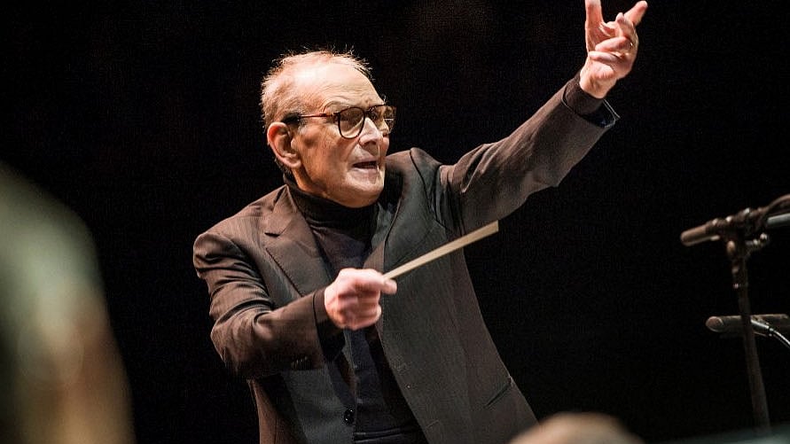 Celebrated Italian composer Ennio Morricone.