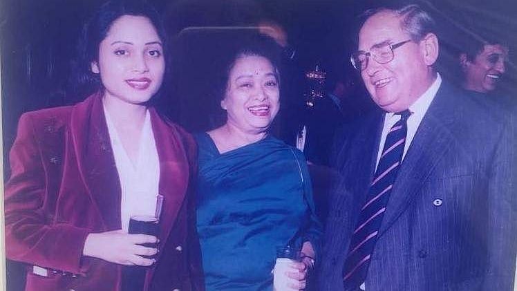 Shakuntala Devi with her daughter Anupama Banerjee.