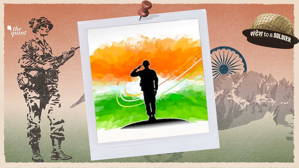 Citizens send their sandesh to a soldier.