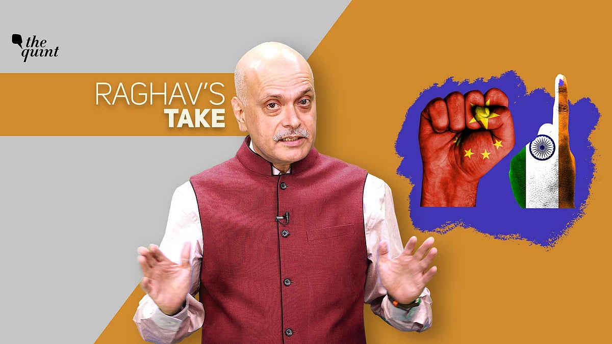 Image of The Quint’s Founder-Editor, Raghav Bahl, and illustrations depicting Indian democracy and Chinese totalitarianism – used for representational purposes.