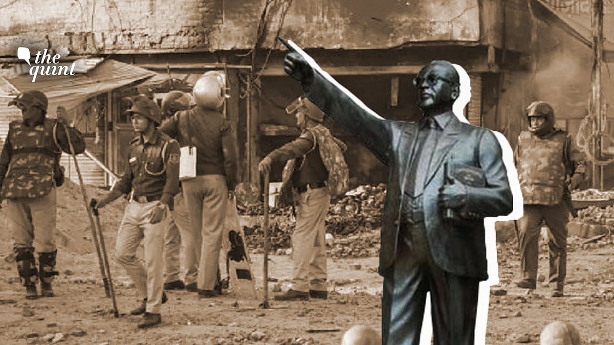 Complaints to the police have claimed that pro-Hindutva mobs attacked Dalits and tore down posters of BR Ambedkar during Delhi riots