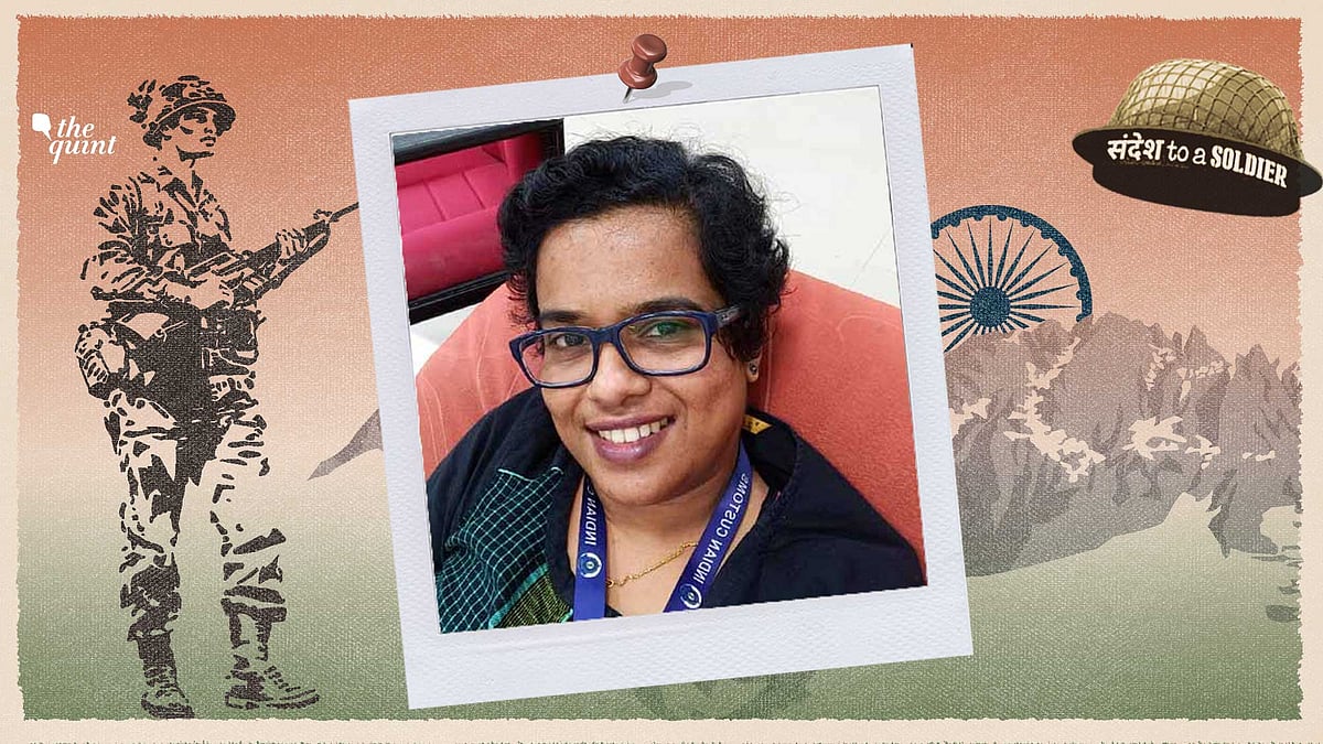 Dr Raji from Kochi sends her sandesh to a soldier.